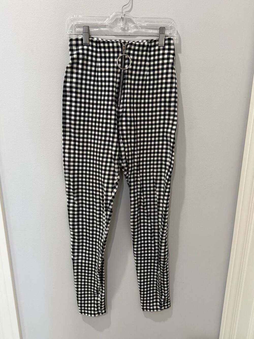 Black and White classic Gingham y2k cottage Pants Size S